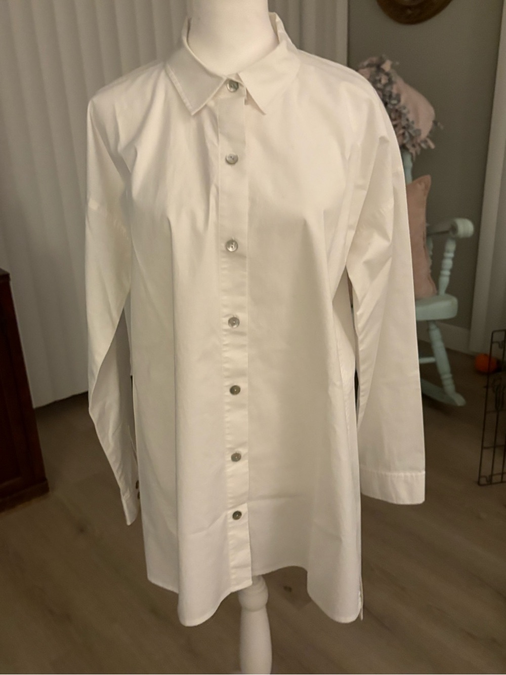 Eileen Fisher white button down